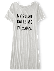 Camisa de dormir modal con gráfico para mujer