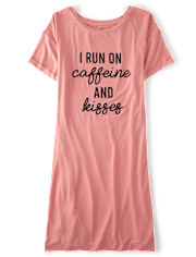 Camisa de dormir modal con gráfico para mujer