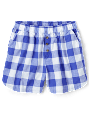 Shorts de pijama de popelina con estampado para mujer