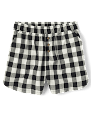 Shorts de pijama de popelina con estampado para mujer