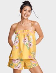 Womens Floral Pajamas