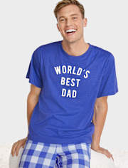 Camiseta para dormir con estampado gráfico para hombre