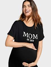 Womens Mom Modal Maternity Sleep Shirt