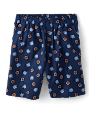 Shorts de pijama de popelina tipo donut para hombre