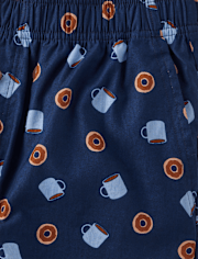 Shorts de pijama de popelina tipo donut para hombre