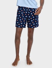 Shorts de pijama de popelina tipo donut para hombre