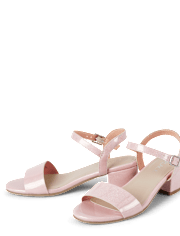 Girls Holographic Low Heels