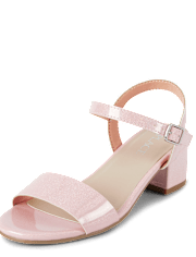 Girls Holographic Low Heels