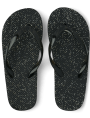 Girls Glitter Flip Flops