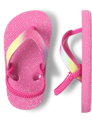 Toddler Girls Glitter Flip Flops