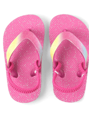 Toddler Girls Glitter Flip Flops