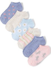 Calcetines tobilleros Daisy para niña, paquete de 6