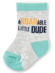 Baby Boys Dino Midi Socks 6-Pack