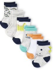 Baby Boys Dino Midi Socks 6-Pack
