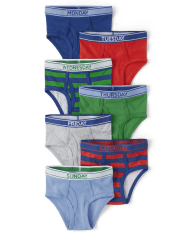 OVS KIDS Teen Boy's Blue/Green Seven-pack briefs with days of the week