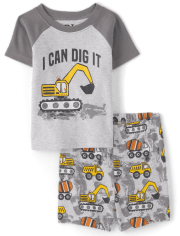 Baby And Toddler Boys Dig It Snug Fit Cotton Pajamas