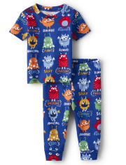 Baby And Toddler Boys Monster Snug Fit Cotton Pajamas