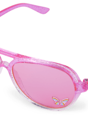 Toddler Girls Butterfly Aviator Sunglasses