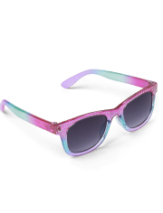 Toddler Girls Jeweled Ombre Traveler Sunglasses