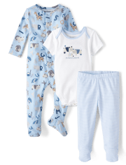 Baby Boys Animal 3-Piece Take Me Home Set