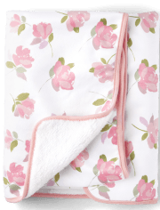 Baby Girls Floral Cozy Blanket