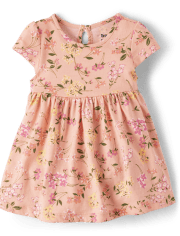 Baby Girls Mommy And Me Floral Bodysuit Dress