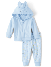 Baby Boys Bunny 2-Piece Playwear Set