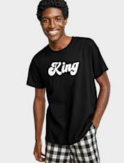 Camiseta para dormir con estampado gráfico para hombre