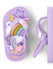 Toddler Girls Doodle Flip Flops