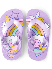 Toddler Girls Doodle Flip Flops