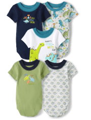 Body de dinosaurio para bebé niño, paquete de 5