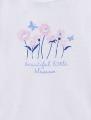 Baby Girls Floral Flutter Bodysuit 5-Pack