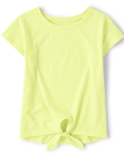 Top con lazo delantero para niñas