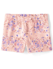 Shorts sin cierres con estampado para niñas