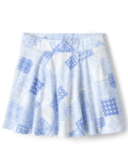 Girls Print Skort