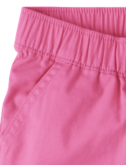 Girls Twill Pull On Shorts