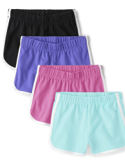 Girls Dolphin Shorts 4-Pack