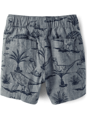 Baby And Toddler Boys Dino Pull On Jogger Shorts