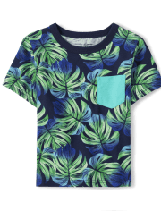 Baby And Toddler Boys Tropical Pocket Top