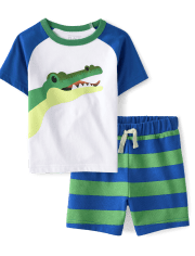 Baby And Toddler Boys Alligator 2-Piece Set