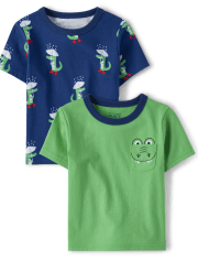 Baby And Toddler Boys Gator Top 2-Pack