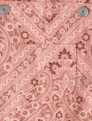 Pantalones cortos de sarga tipo bandana para niñas