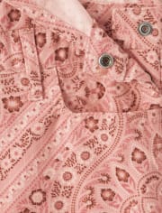 Pantalones cortos de sarga tipo bandana para niñas