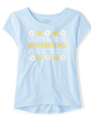 Top bajo alto Sunshine para niñas