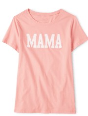 Camiseta con estampado Family Mama a juego para adulto