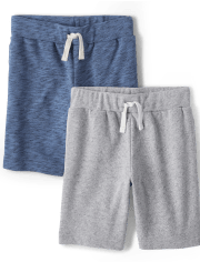 Boys French Terry Shorts 2-Pack