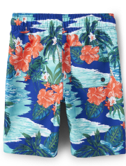 Boys Tropical Swim Trunks