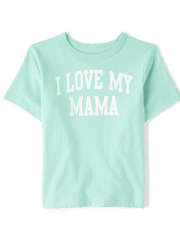 Baby and Toddler Boys Matching Family Love Mama Graphic Tee