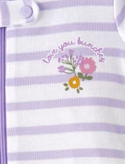 Pijama Bebé Niña Floral Snug Fit Algodón Pack De 2