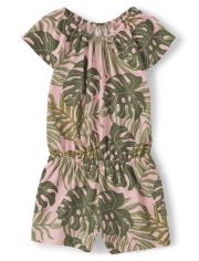 Baby And Toddler Girls Tropical Romper